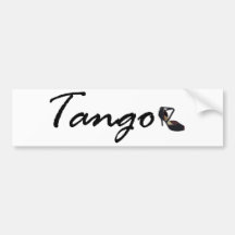 Tango Exclusive Design! Bumper Sticker