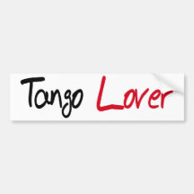Tango Lover Products! Bumper Stickers