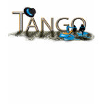 Tango shoes and hat with floor t-shirts