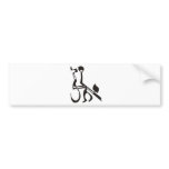 Tango with Hebrew Letters bumper stickers
