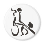 Tango with Hebrew Letters magnets