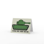 Tank Party Thank You cards