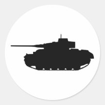 Tank Round Stickers