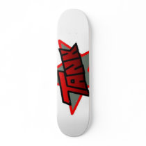 Tank Star Red/Wht Skateboard Deck