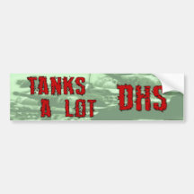 Tanks A Lot - Bumper Stickers