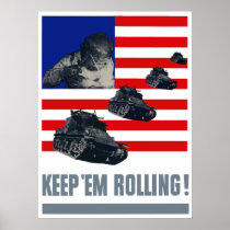 Tanks -- Keep 'Em Rolling Poster