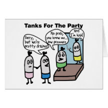 Tanks Party Greeting Card