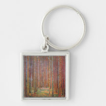 Tannenwald I by Gustav Klimt Keychains