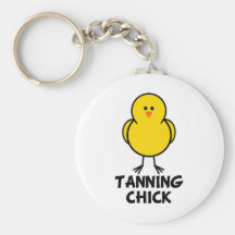 Tanning Chick Keychains