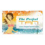 Tanning Salon Business Card business cards