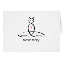Tantric Tabby - Regular style text. Cards