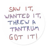 Tantrum copy stickers