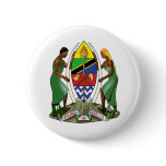 Tanzania coat of arms button