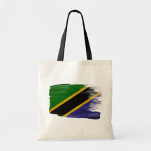 Tanzania Flag Canvas Bags