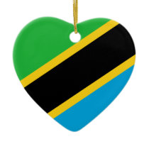Tanzania Flag Heart