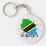 Tanzania Flag Map 2.0 Key Chains