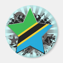 Tanzania Star Refrigerator Magnets