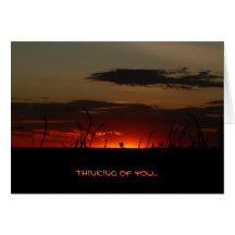 Tanzanian Sunset Card
