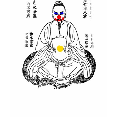Taoism In A Clown Costume Tshirts by Cetaphobia
