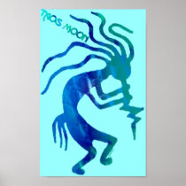 Taos Moon Kokopelli Print