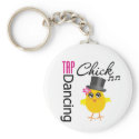 Tap Dancing Chick 2 keychains