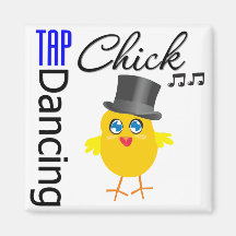 Tap Dancing Chick 3 Magnets