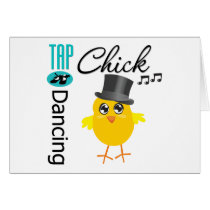 Tap Dancing Chick 5 Greeting Card