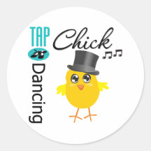 Tap Dancing Chick 5 Sticker