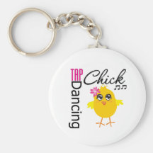 Tap Dancing Chick Keychain