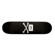 Tape & Crossbones Music Pirate Piracy Home Taping Skate Decks