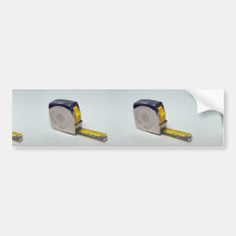 Tape for measuring objects bumper stickers
