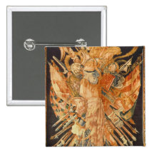 Tapestry depicting war trophies (textile) pin