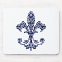 Tapestry Fleur de lis 1 Mousepad