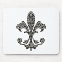 Tapestry Fleur de lis 2 Mousemat