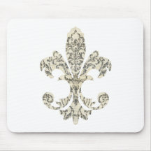 Tapestry Fleur de lis 3 Mousemats