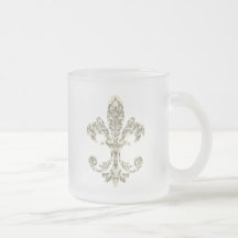 Tapestry Fleur de lis 3 Mugs