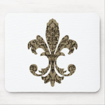 Tapestry Fleur de lis 4 Mousemat