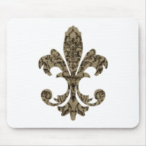 Tapestry Fleur de lis 4 Mousemat