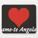 Tapete para o Rato - amo-te Angola - de Coração mousepads