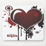 Tapete para rato - amo-te Angola - coração radical mousepads
