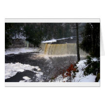 taq falls2 greeting card