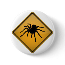 Tarantula Warning Sign Pins