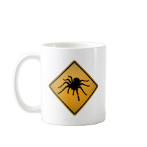 Tarantula Warning Sign Coffee Mugs