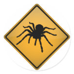Tarantula Warning Sign stickers