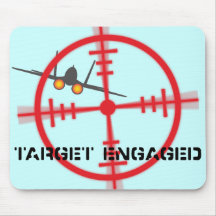 Target Engaged Flight Simulator Pilot Display Mousemats