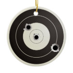 Target shooting christmas tree ornaments