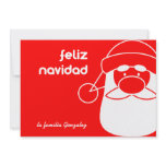 Targeta de Navidad con Papa Noel invitations