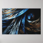 Tarnish in Blue Poster & Print