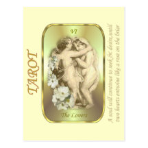 Tarot Card - The Lovers Post Card