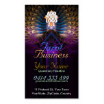Tarot Fractal Feathers Business Card